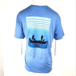 Googan Squad Mens 2xl blue fishing Tee-shirt